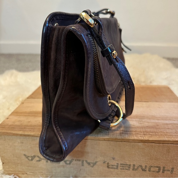 Lottusse dark brown leather convertible crossbody bag - Picture 8 of 9